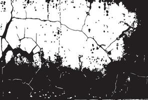 gerookt beton muur met scheuren grunge achtergrond structuur vector