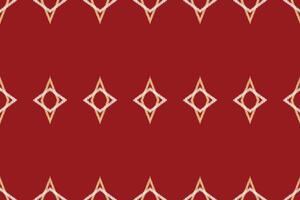 traditioneel etnisch ikat motief kleding stof patroon meetkundig stijl.afrikaans ikat borduurwerk etnisch oosters patroon rood achtergrond behang. abstract,vector,illustratie.textuur,frame,decoratie. vector