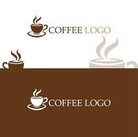 koffie logo idee vector