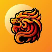 draak element Chinese nieuw jaar imlek illustratie vector