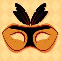 gekleurde carnaval masker festival vector illustratie