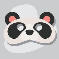 gekleurde panda beer carnaval masker festival vector illustratie