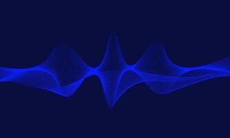 geluid Golf achtergrond met blauw lijnen vector
