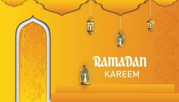 vector Islamitisch achtergrond ontwerp voor Ramadan kareem en eid mubarak