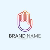 hand- zorg logo sjabloon vector icoon bedrijf