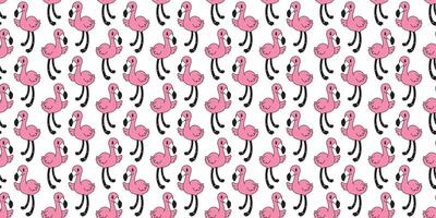 roze flamingo naadloos patroon vector tekenfilm sjaal geïsoleerd schattig flamingo's dier exotisch natuur wild fauna tegel achtergrond herhaling behang illustratie ontwerp