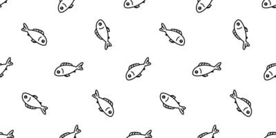 vis naadloos patroon Zalm vector tonijn haai tekenfilm dolfijn walvis oceaan zee sjaal geïsoleerd tegel achtergrond herhaling behang illustratie tekening dier ontwerp