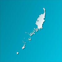 vector geïsoleerd vereenvoudigd illustratie icoon met blauw silhouet van Palau kaart. donker blauw achtergrond