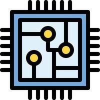 CPU spaander vector icoon