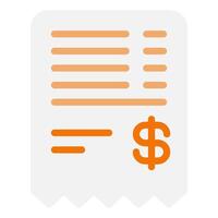 bon betaling en financiën icoon illustratie vector