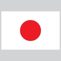 Japan vlag . nationaal Japans vlag vector . vlag van Japan