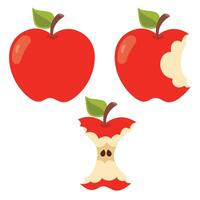 illustratie van divers appel vormen vector