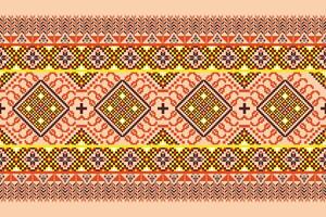 aztec tribal meetkundig vector achtergrond in zwart rood geel wit naadloos streep patroon. traditioneel ornament etnisch stijl. ontwerp voor textiel, kleding stof, kleding, gordijn, tapijt, ornament, inpakken.