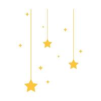 hangende ster vector illustratie voor Islamitisch hoofd element decoratie