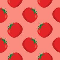 rood tomaten naadloos patroon vector illustratie. vers groenten. voedsel achtergrond. Super goed voor voedsel omhulsel papier, verpakking. ecologisch vegetarisch voedsel achtergrond. boerderij markt Product.