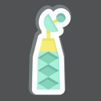 sticker signaal toren. verwant naar leger en leger symbool. gemakkelijk ontwerp illustratie vector