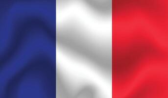 vlak illustratie van Frankrijk nationaal vlag. Frankrijk vlag ontwerp. Frankrijk Golf vlag. vector