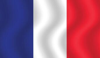 vlak illustratie van Frankrijk nationaal vlag. Frankrijk vlag ontwerp. Frankrijk Golf vlag. vector