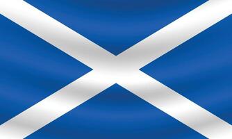 vlak illustratie van Schotland nationaal vlag. Schotland vlag ontwerp. Schotland Golf vlag. vector