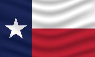 vlak illustratie van Texas staat vlag. Texas vlag ontwerp. Texas Golf vlag. vector