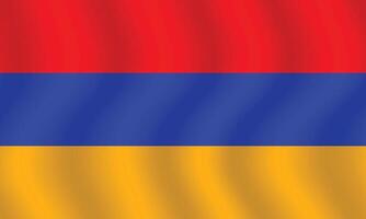 vlak illustratie van de Armenië vlag. Armenië nationaal vlag ontwerp. Armenië Golf vlag. vector