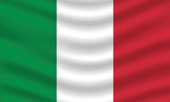 vlak illustratie van Italië nationaal vlag. Italië vlag ontwerp. Italië Golf vlag. vector