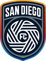 logo van de san Diego majoor liga voetbal Amerikaans voetbal team vector