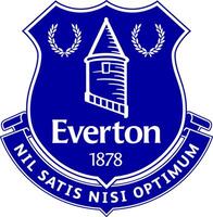 de logo van de everton Amerikaans voetbal club van de Engels premier liga vector