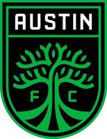 logo van de Austin majoor liga voetbal Amerikaans voetbal team vector