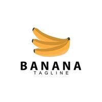 banaan logo ontwerp vers plantage boer banaan fruit vector silhouet sjabloon illustratie