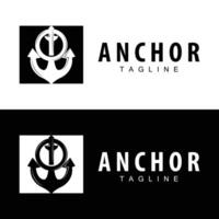 zee schip vector icoon symbool illustratie gemakkelijk zee anker logo ontwerp