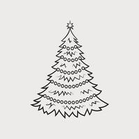 abstract Kerstmis boom, Kerstmis boom icoon, vector illustratie