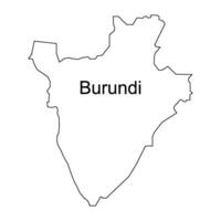 Burundi kaart icoon vector