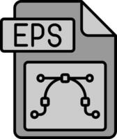 eps het dossier formaat lijn gevulde grijswaarden icoon vector