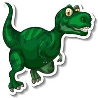 tyrannosaurus dinosaurus stripfiguur sticker vector