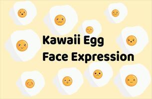 reeks van ei vormig emoji met verschillend humeur. kawaii schattig wolken emoticons en Japans anime emoji gezichten uitdrukkingen. vector
