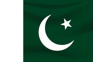 groen en wit Pakistaans vlag achtergrond vector