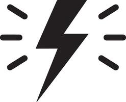 minimaal flash bliksem bout logo. elektrisch macht symbool. macht energie teken 3 vector