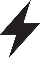 minimaal flash bliksem bout logo. elektrisch macht symbool. macht energie teken 4 vector