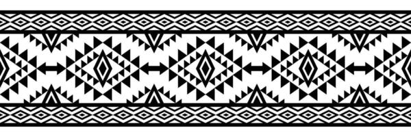 etnisch grens ornament. meetkundig etnisch oosters naadloos patroon. streep vector illustratie. inheems Amerikaans Mexicaans Afrikaanse Indisch tribal stijl. ontwerp grens, textiel, kleding stof, kleding, tapijt.