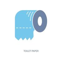 toilet papier concept lijn icoon. gemakkelijk element illustratie. toilet papier concept schets symbool ontwerp. vector