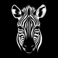 zebra baby - minimalistische en vlak logo - vector illustratie
