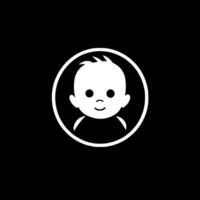 baby - minimalistische en vlak logo - vector illustratie