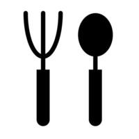 restaurant van tour en reizen glyph icoon sets vector