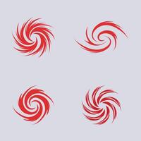 reeks van orkaan logo symbool icoon illustratie vector bedrijf