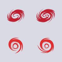 reeks van orkaan logo symbool icoon illustratie vector bedrijf