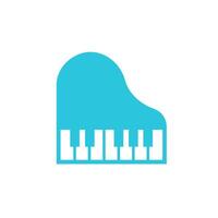 piano icoon geïsoleerd Aan wit achtergrond. van blauw icoon set. vector