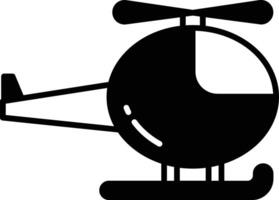 helikopter glyph en lijn vector illustratie