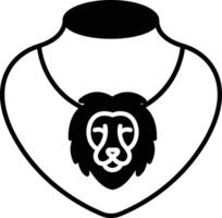 ketting glyph en lijn vector illustratie