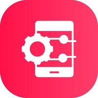 project beheer app creatief icoon ontwerp vector